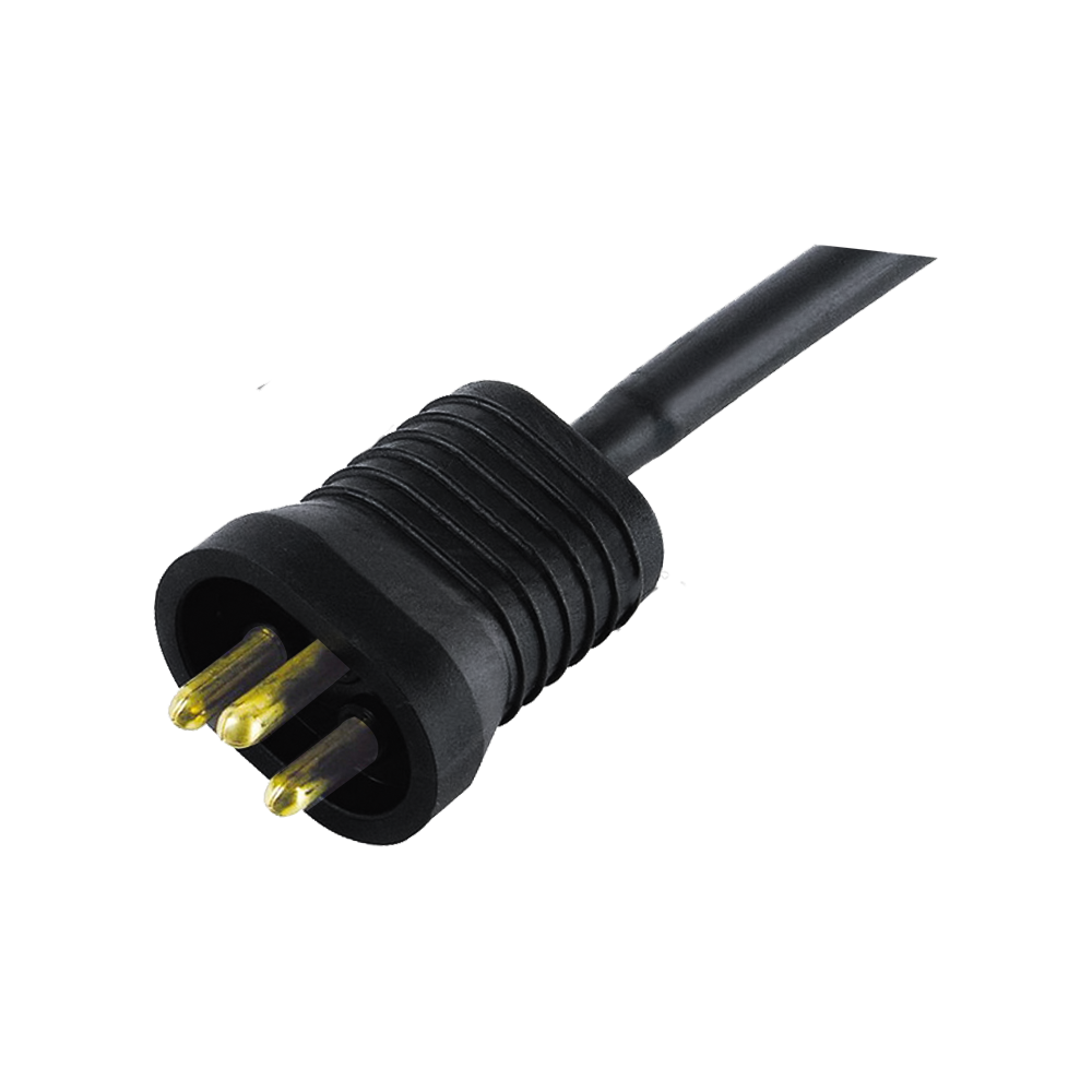 FT-4 kabel daya bersertifikasi UL tiga-inti oval tiga pin standar AS