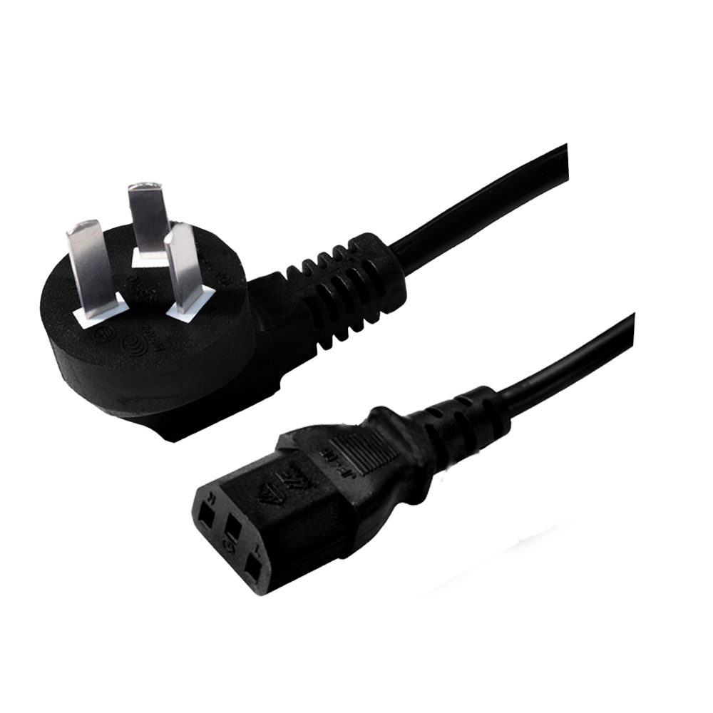 PSB-10~JF-05 China Three-core 90 Degree Bend Wire Assembly CCC Certified Power Cord dengan C13 Suffix Connector