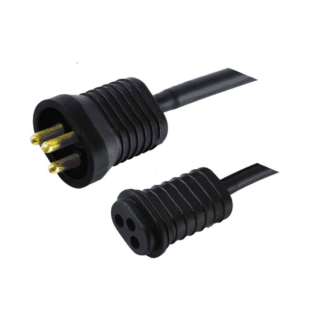 FT-4~FT-4D standar AS tiga inti dalam dan luar ruangan universal tiga pin steker oval kabel ekstensi soket panjang Kabel daya bersertifikasi UL