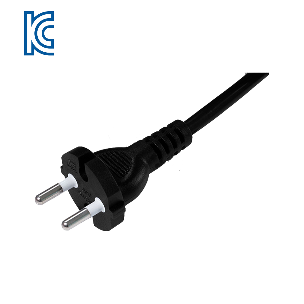 JK02 Korea two-core two-pin round plug Kabel listrik bersertifikasi KC