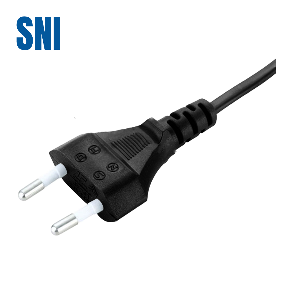 JF-01 Indonesia two-core two-pole flat plug Kabel listrik bersertifikasi SNI Indonesia